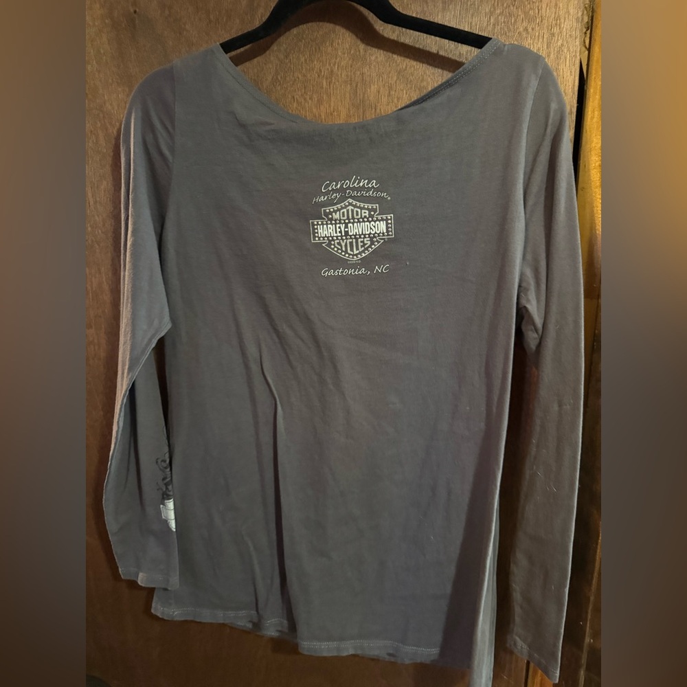 Harley-Davidson Gray Women's Top XL - Picture 4 of 6